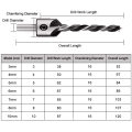 23er-Pack Holzbearbeitungs-Fasenbohrwerkzeug, 6 Stück 1/4&quot; Sechskant, 5 Flöte 90-Grad-Senker-Bohrer, 7 Stück Dreispitz-Senker